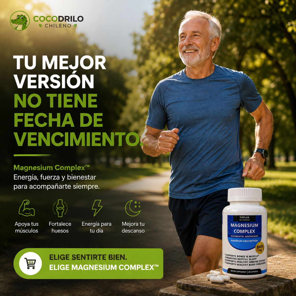 MAGNESIUM COMPLEX™ - Suplemento energético 8 en 1