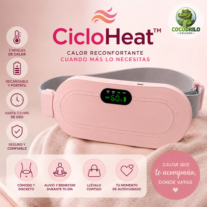 CICLOHEAT™ - Cinturón Térmico Menstrual Eléctrico Recargable