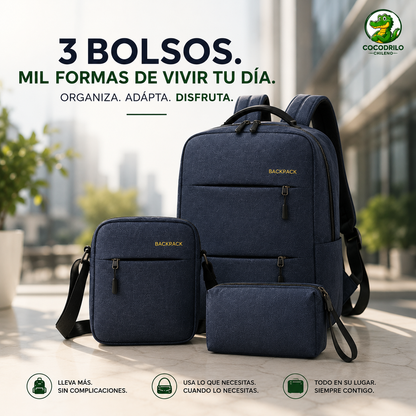 FLEXIBAG™ - Mochila Ejecutiva 3 en 1