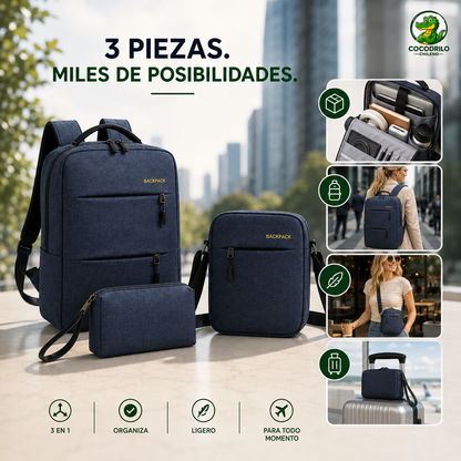 FLEXIBAG™ - Mochila Ejecutiva 3 en 1