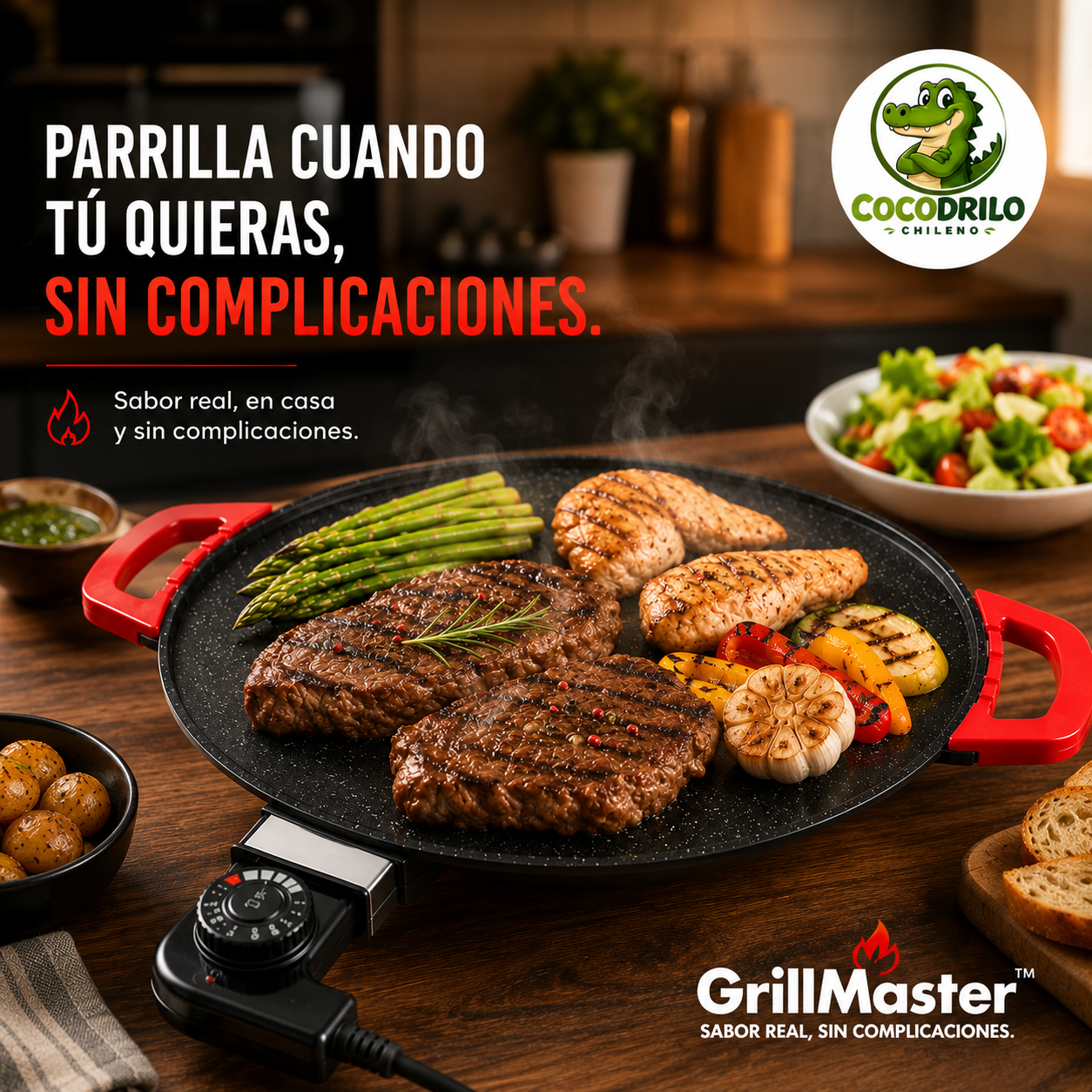 GrillMaster™ - Plancha Eléctrica