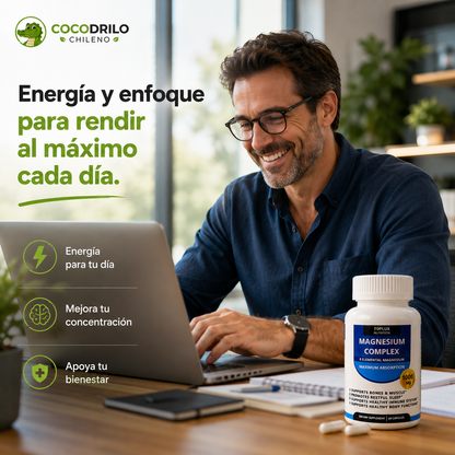 MAGNESIUM COMPLEX™ - Suplemento energético 8 en 1