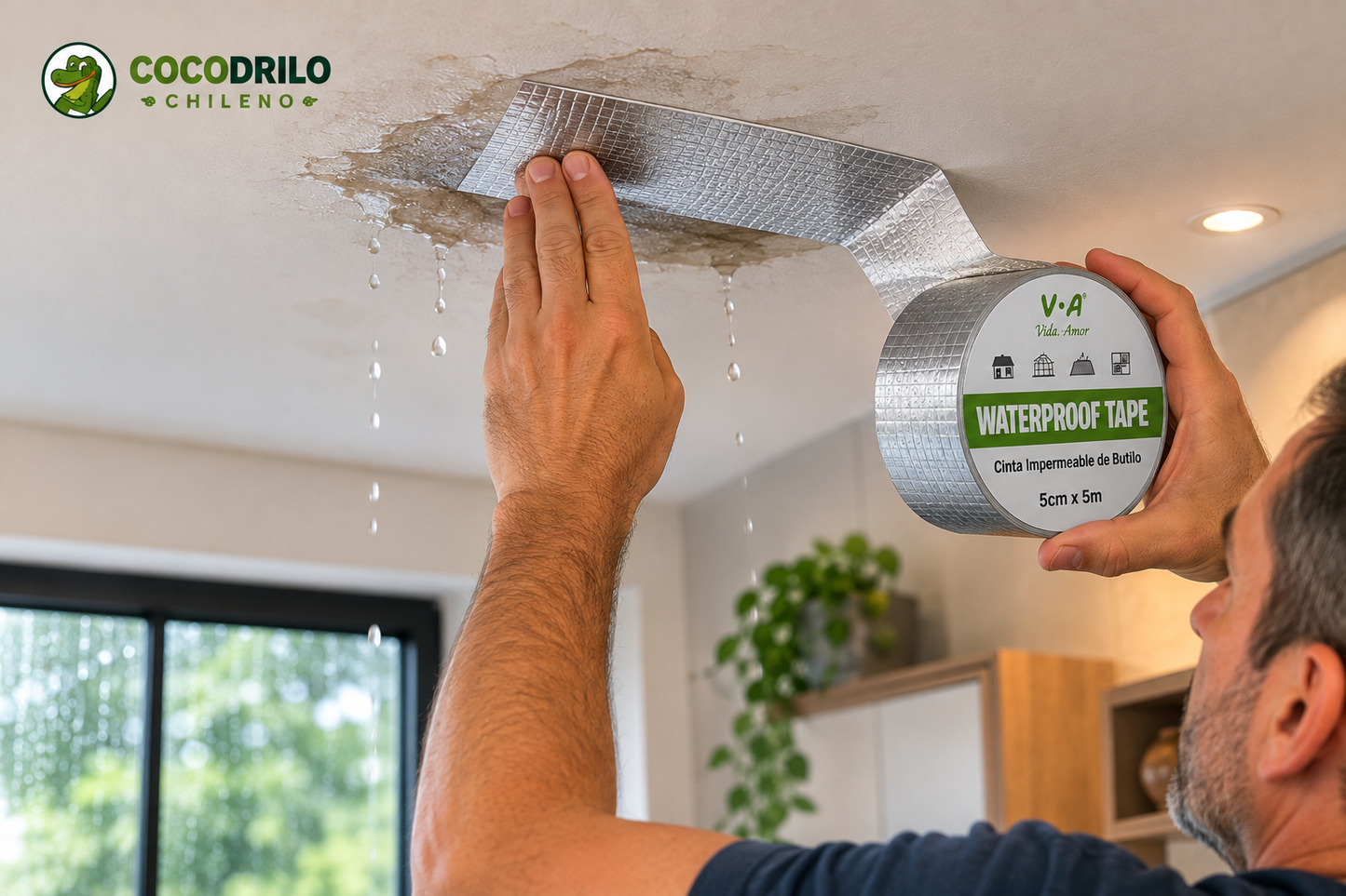 Cinta Impermeable de Butilo para Sellar Goteras y Filtraciones
