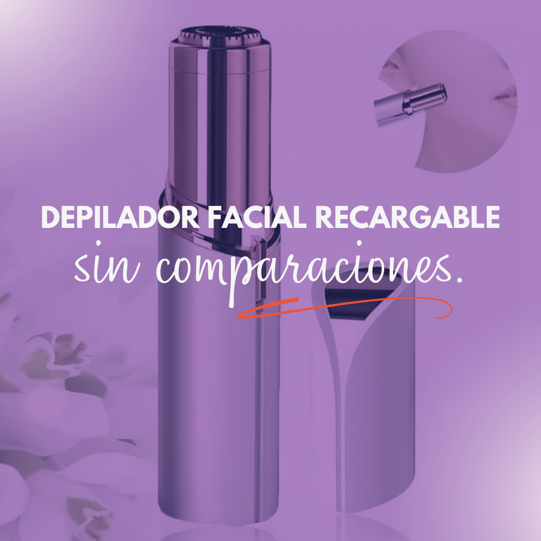 DEPILADOR FACIAL RECARGABLE - LUCE IMPECABLE, ¡SIN PERDER TIEMPO Y SIN DOLOR!