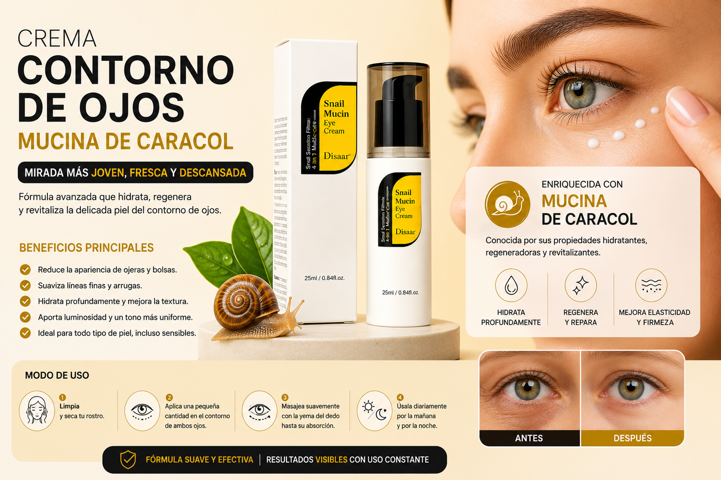 Despierta una Mirada Más Joven y Sin Ojeras